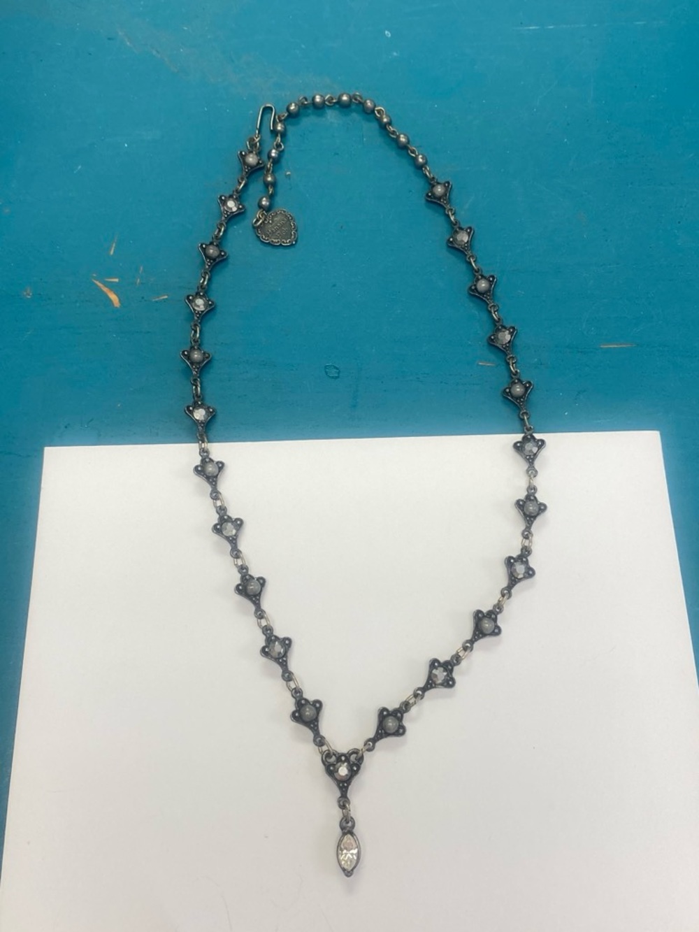 Vintage rare Banana Bob  link
Necklace with Teardrop Pendant